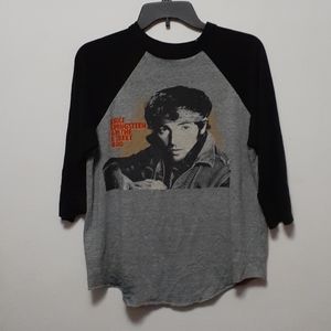 Vintage Bruce Springsteen World Tour Baseball Tee